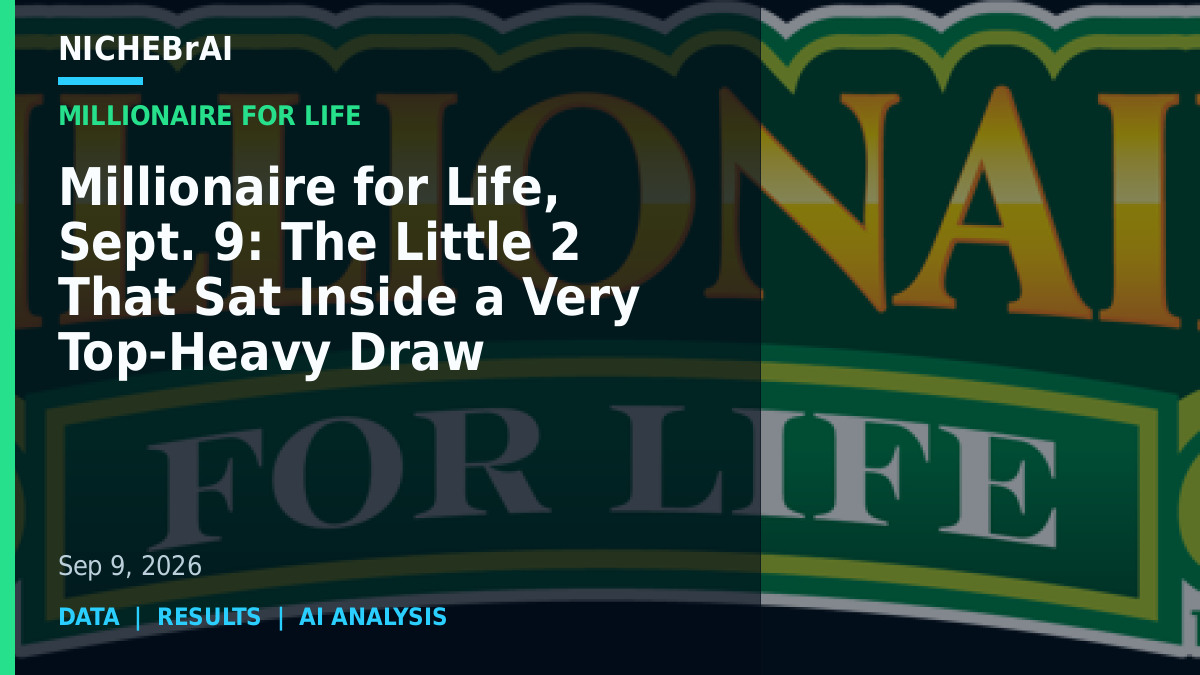 Millionaire for Life, Sept. 9: The Little 2 That Sat Inside a Very Top-Heavy Draw 1 nbai 2aa66b8bbfadf6b3